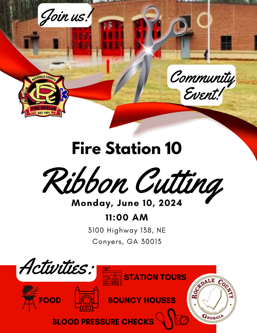 Fire Station 10 Ribbon Cutting Rockdale County